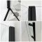 Milano Nero - Black Hinged Double Door Corner Shower Enclosure with Tray - Choice of Sizes