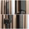 Milano Preto - Modern Hand Shower with Integrated Wall Bracket and Outlet Elbow - Black