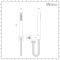 Milano Arvo - Modern Square Hand Shower with Integrated Wall Bracket and Outlet Elbow - Chrome