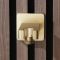 Milano Lyra - Modern Integrated Outlet Elbow and Bracket for Hand Showers - Brushed Brass