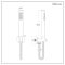 Milano Amara - Modern Round Hand Shower with Wall Bracket and Integrated Outlet Elbow - Aged Bronze