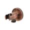 Milano Eris - Modern Round Outlet Elbow and Bracket for Hand Showers - Copper