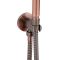 Milano Eris - Modern Round Outlet Elbow and Bracket for Hand Showers - Copper