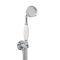 Milano Elizabeth - Traditional Hand Shower with Wall Bracket and Integrated Outlet Elbow - Chrome/White