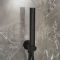 Milano Otto - Round Pencil Hand Shower with Wall Bracket and Integrated Outlet Elbow - Choice of Finish