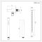 Milano Otto - Round Pencil Hand Shower with Wall Bracket and Integrated Outlet Elbow - Choice of Finish