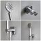 Milano Lune - Modern Hand Shower with Wall Bracket and Outlet Elbow - Choice of Finish