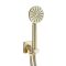 Milano Lune - Modern Hand Shower with Wall Bracket and Outlet Elbow - Choice of Finish