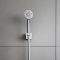 Milano Lune - Modern Hand Shower with Wall Bracket and Outlet Elbow - Choice of Finish