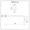 Milano Hunston - Wall Mounted Shower Arm - Brushed Nickel