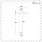 Milano Mirage - Modern Round Ceiling Mounted Shower Arm - Chrome