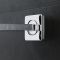 Milano Arvo - Wall Mounted Rectangular Shower Arm - Chrome