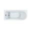 Milano Hest - Stone Grey Traditional Freestanding Corner Bath with Brushed Gold Feet - 1685mm x 750mm - Left/Right Hand Options