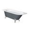 Milano Hest - Stone Grey Traditional Freestanding Corner Bath - 1685mm x 750mm - Choice of Feet and Left/Right Hand Options