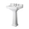 Milano Richmond - Traditional Basin with Full Pedestal - Choice of Size and Tap-Holes