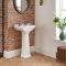 Milano Richmond - Traditional Basin with Full Pedestal - Choice of Size and Tap-Holes