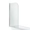 Milano Legend - White Traditional Freestanding Corner Shower Bath with Chrome Feet and Screen - 1685mm x 750mm - Left/Right Hand Options