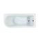 Milano Legend - White Traditional Freestanding Corner Shower Bath with Screen - 1685mm x 750mm - Choice of Feet and Left/Right Hand Options