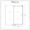 Milano Portland - Chrome Frameless Sliding Bath Shower Screen