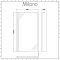 Milano Monet - Antique Brass Hinged L Shaped Shower Bath Screen