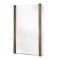 Milano Monet - Antique Brass Hinged L Shaped Shower Bath Screen