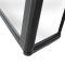 Milano Barq - Black Grid Hinged L Shaped Shower Bath Screen