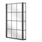Milano Barq - Black Grid Hinged L Shaped Shower Bath Screen