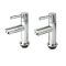 Milano Mirage - Modern Basin Pillar Taps - Chrome