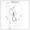 Milano Mirage - Modern Freestanding Thermostatic Bath Shower Mixer Tap with Hand Shower - Chrome