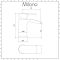 Milano Razor - Modern Mono Basin Mixer Tap - Chrome