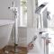 Milano Parade - Modern Waterfall Freestanding Bath Shower Mixer Tap with Hand Shower - Chrome