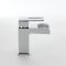 Milano Parade - Modern Open Spout Waterfall Mono Basin Mixer Tap - Chrome