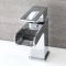 Milano Parade - Modern Open Spout Waterfall Mono Basin Mixer Tap - Chrome