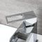 Milano Parade - Modern Open Spout Waterfall Mono Basin Mixer Tap - Chrome