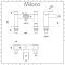 Milano Parade - Modern Deck Mounted Waterfall Bath Shower Mixer Tap with Hand Shower - Chrome
