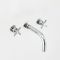 Milano Select - Modern Wall Mounted Basin Mixer Tap - Chrome