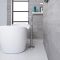 Milano Razor - Modern Freestanding Bath Shower Mixer Tap with Hand Shower - Chrome