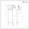 Milano Select - Traditional Lever Head Floor Standing Bath Shower Mixer Tap including Hand Shower - Chrome/White