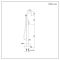 Milano Clarus - Modern Freestanding Bath Shower Mixer Tap with Hand Shower - Aged Gold
