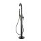 Milano Nero - Modern Freestanding Bath Shower Mixer Tap with Hand Shower - Black