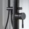 Milano Nero - Modern Freestanding Bath Shower Mixer Tap with Hand Shower - Black