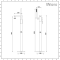 Milano Arvo - Modern Freestanding Bath Shower Mixer Tap and Hand Shower - Chrome