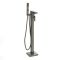 Milano Orno - Modern Freestanding Bath Shower Mixer Tap with Hand Shower - Gun Metal Grey