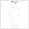 Milano Parade - Modern High Rise Basin Mixer Tap - Chrome