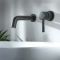 Milano Nero - Wall Mounted Basin Mixer Tap - Black