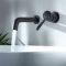 Milano Nero - Wall Mounted Basin Mixer Tap - Black