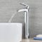 Milano Razor - Modern Waterfall High Rise Mono Basin Mixer Tap - Chrome