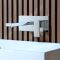 Milano Arvo - Modern Wall Mounted Basin Mixer Tap - Chrome