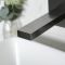Milano Orno - Modern Wall Mounted Basin Mixer Tap - Gun Metal Grey