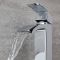 Milano Wick - Modern High Rise Mono Basin Mixer Tap - Chrome
